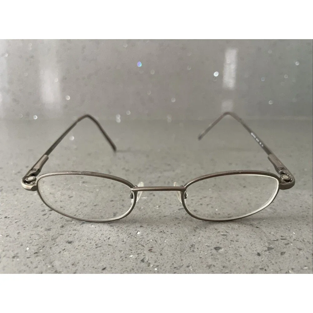 Easyclip Eyeglasses Frames ONLY Unisex Full Rim Mod PC179 45-21-140 bronze gold